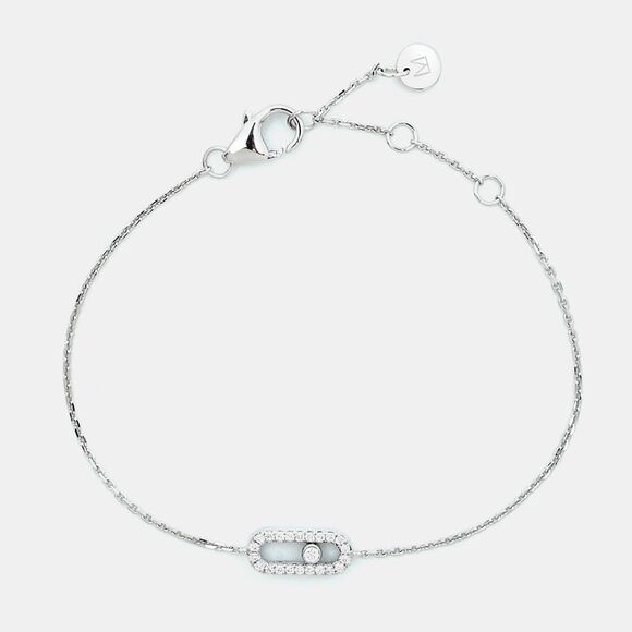 Messika Jewelry - Messika Diamond Pave 18K White Gold Children Bracelet